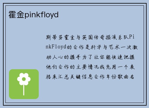 霍金pinkfloyd